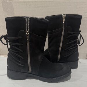 bernie mev. Black Combat Boots